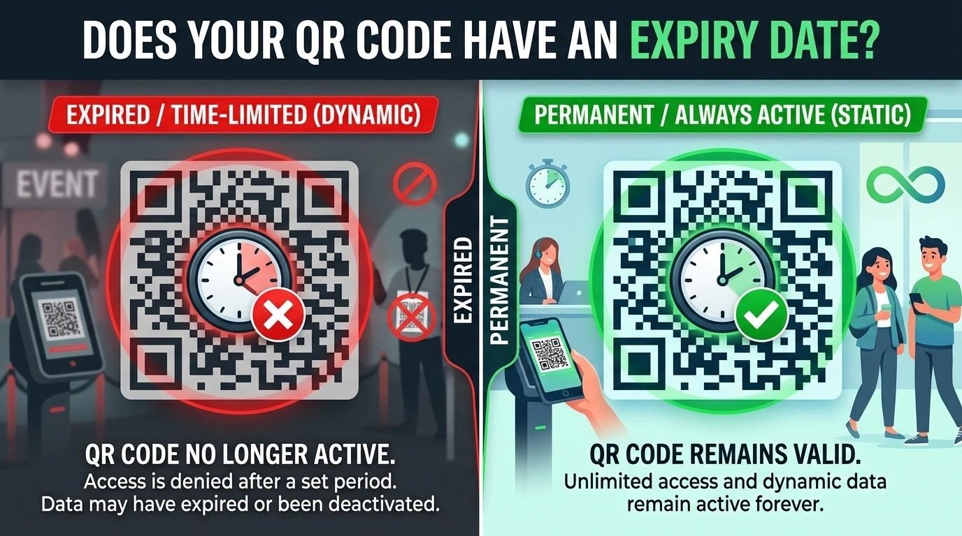 Do QR Codes Expire? Static, Dynamic & Free Generator Codes Explained