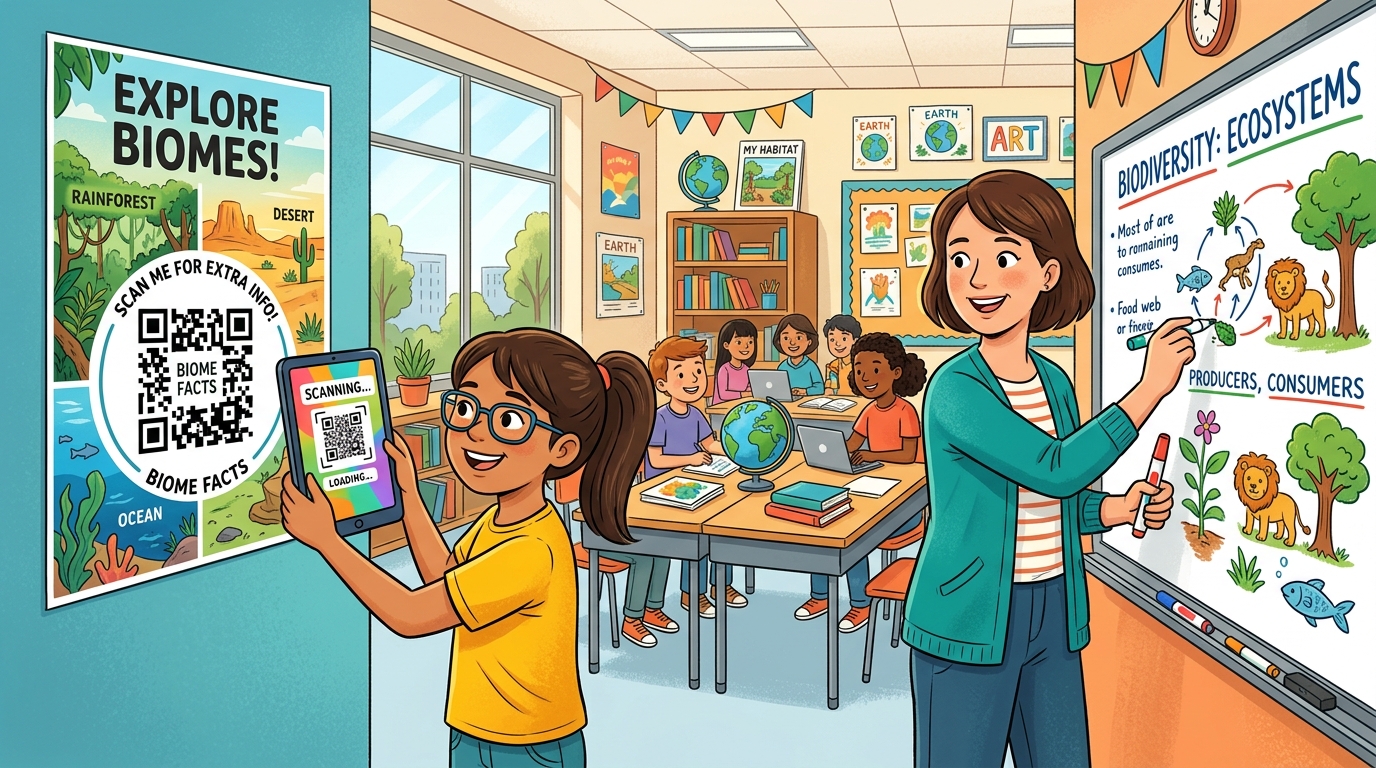 QR Codes in Education: Classrooms, Libraries & Student Engagement